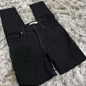 Madewell 9” High Rise Skinny Jeans in Black Size 26